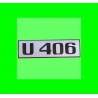 Unimog 406 Schriftzug beidseitig auf der Türe Typenbezeichnung Aufkleber 