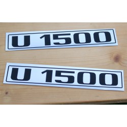  Unimog U 1500 Typenkennzeichen 2x Türe Typenbezeichnung Aufkleber Sticker