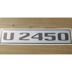Unimog U2450 Typenkennzeichen 2x Aufkleber Sticker Türe A07