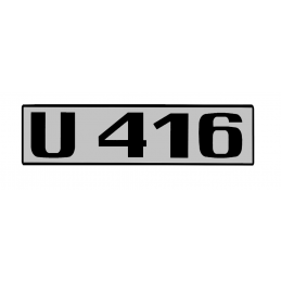Typenkennzeichen Unimog U416 für die Türen